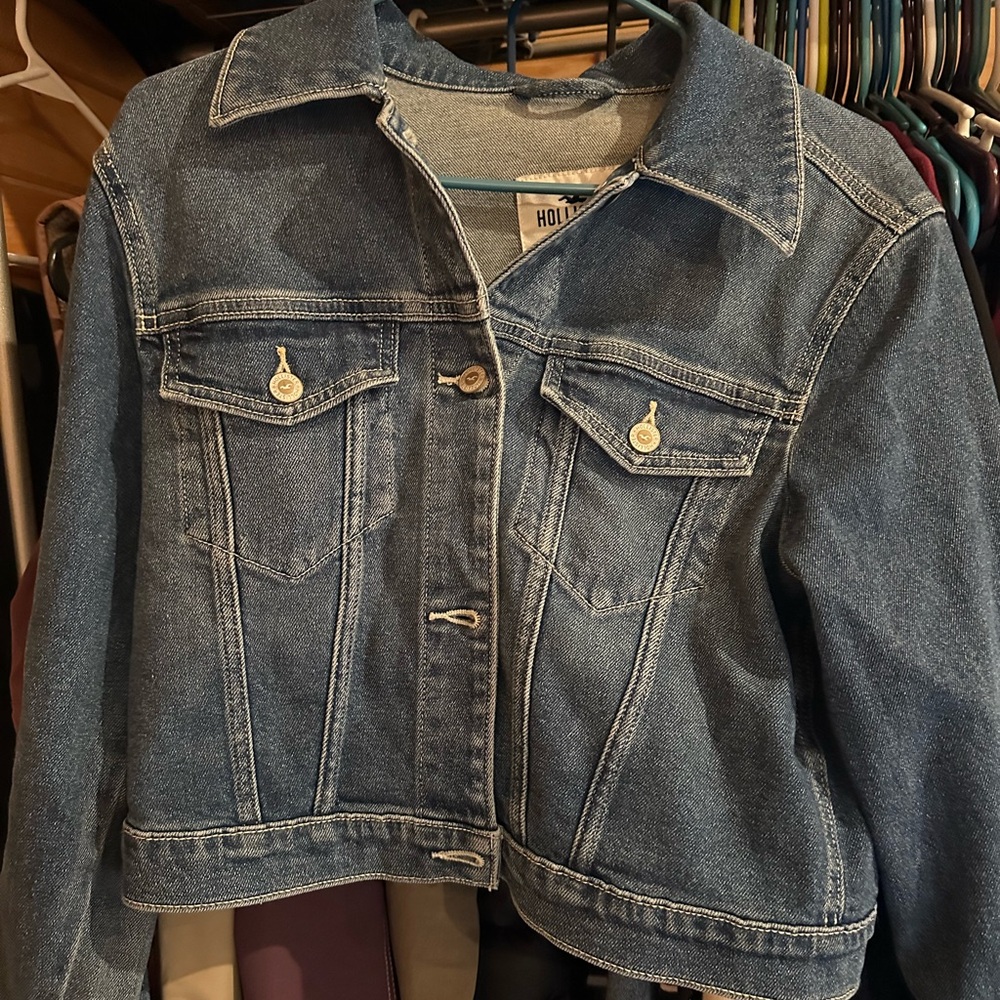 Hollister Women's Blue Denim Jacket